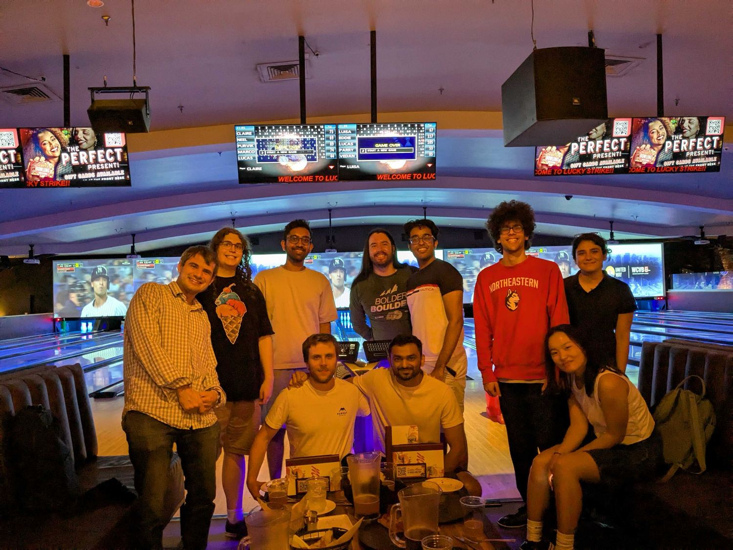 Lab bowling at Lucky Strike